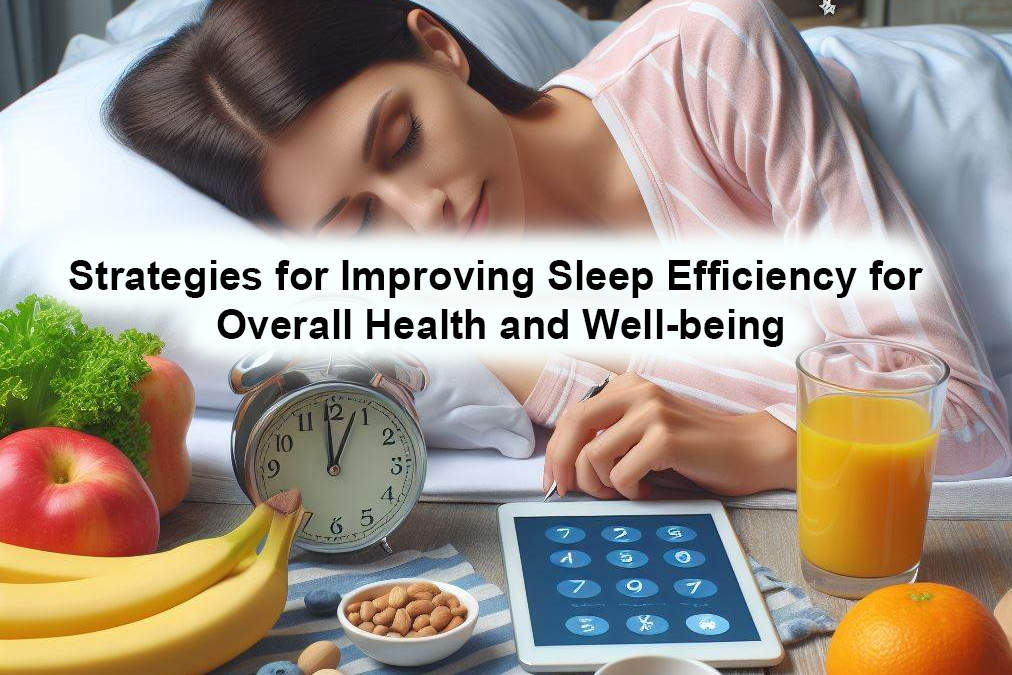Strategies for Improving Sleep Efficiency for Overall Health and Well-being
